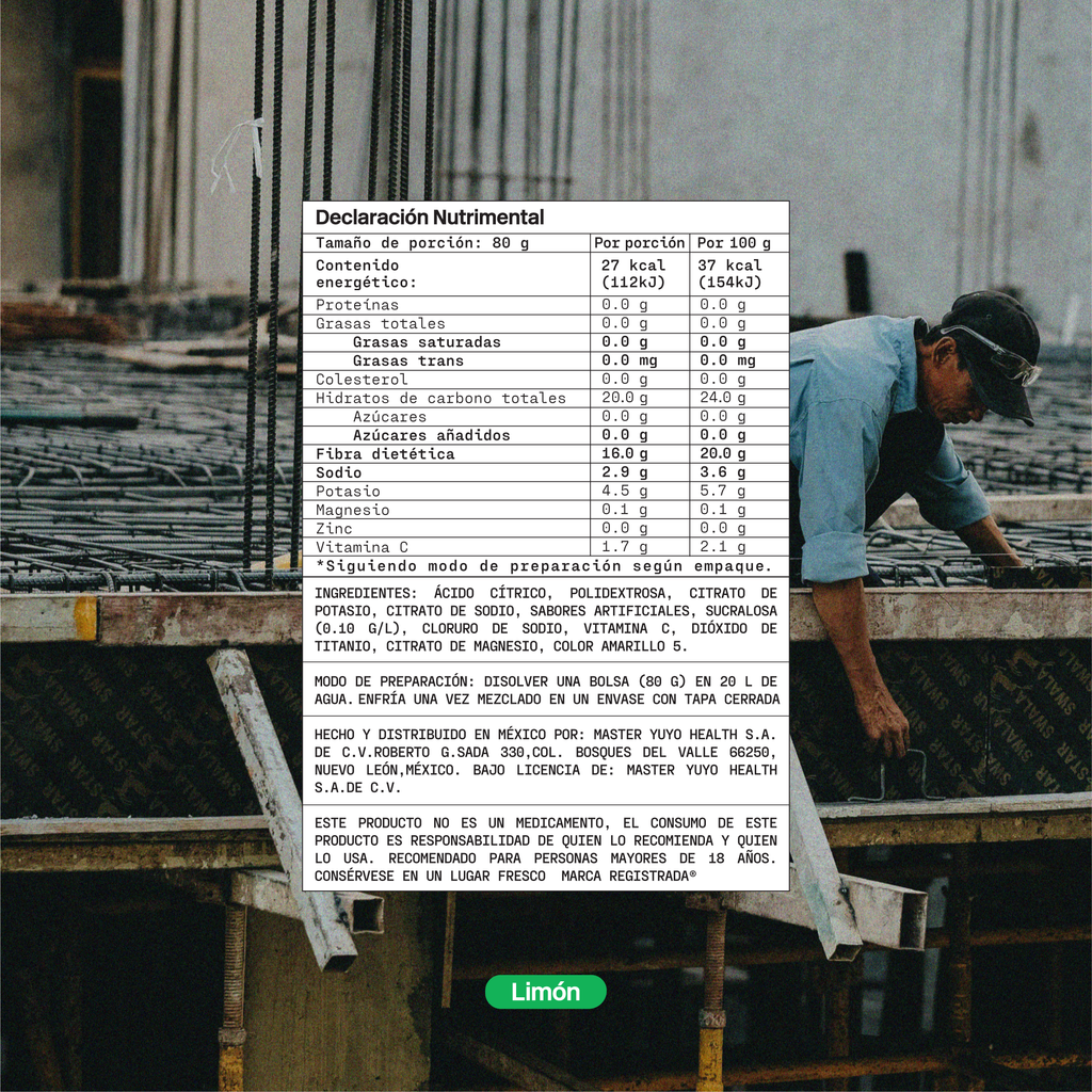 Mix de Electrolitos Industrial [20 Pack] Limón