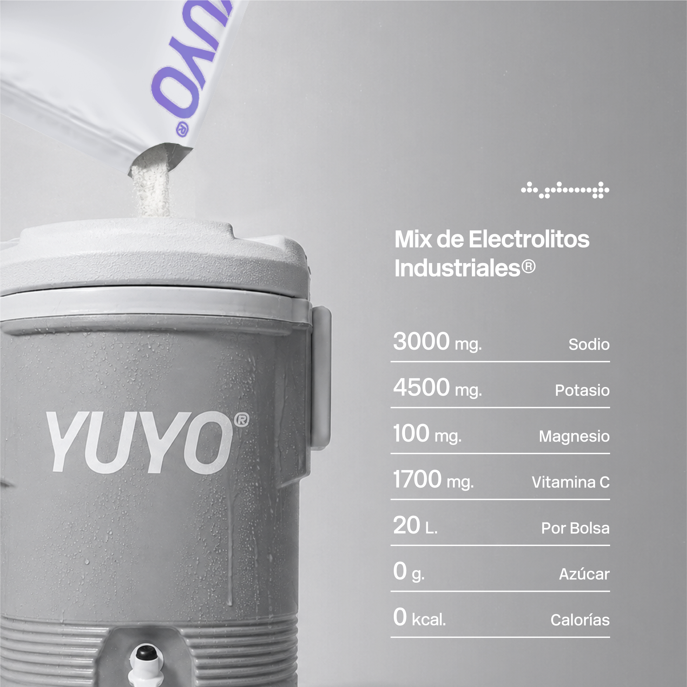 Mix de Electrolitos Industrial [20 Pack] Uva