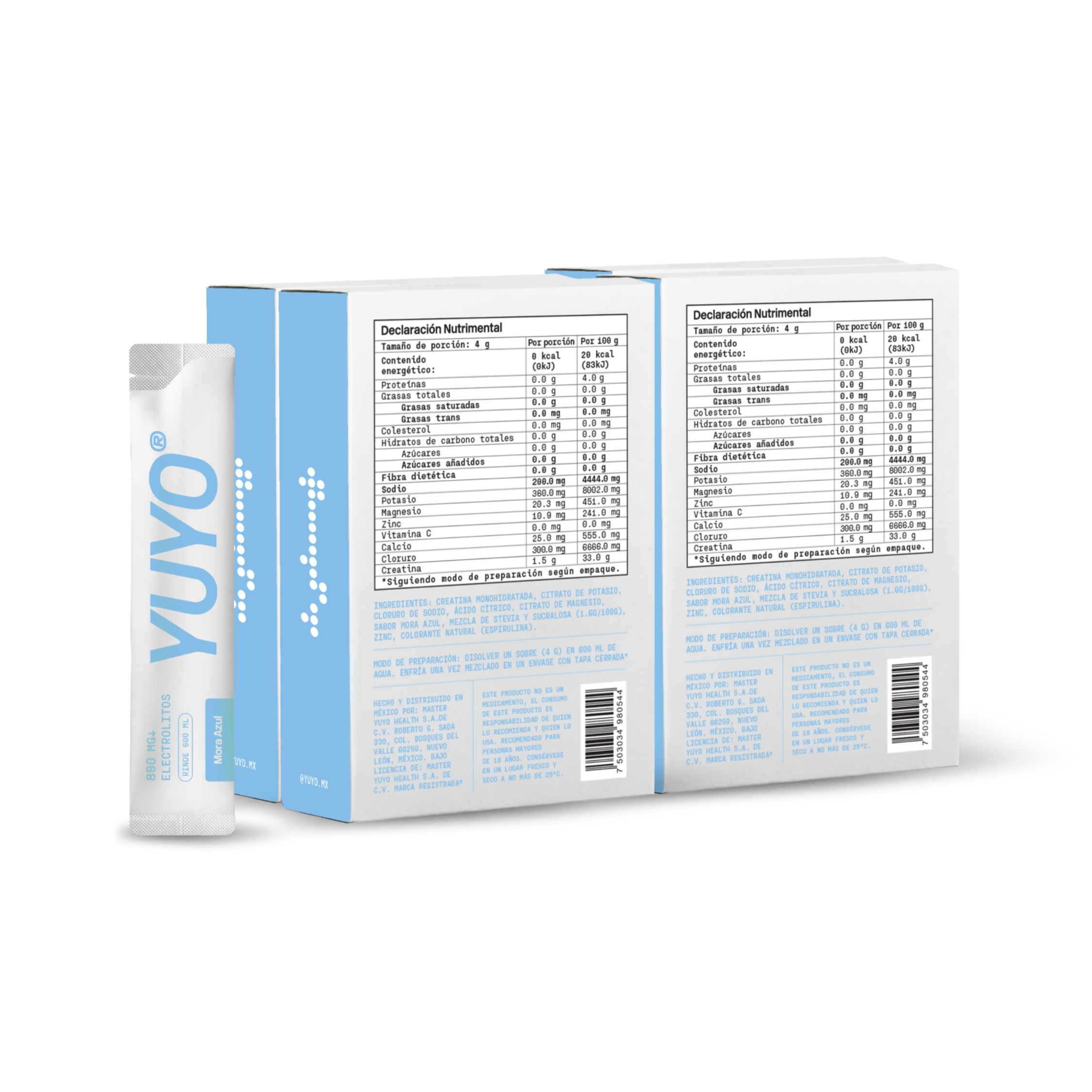 Mix de Electrolitos [4 pack] Mora Azul