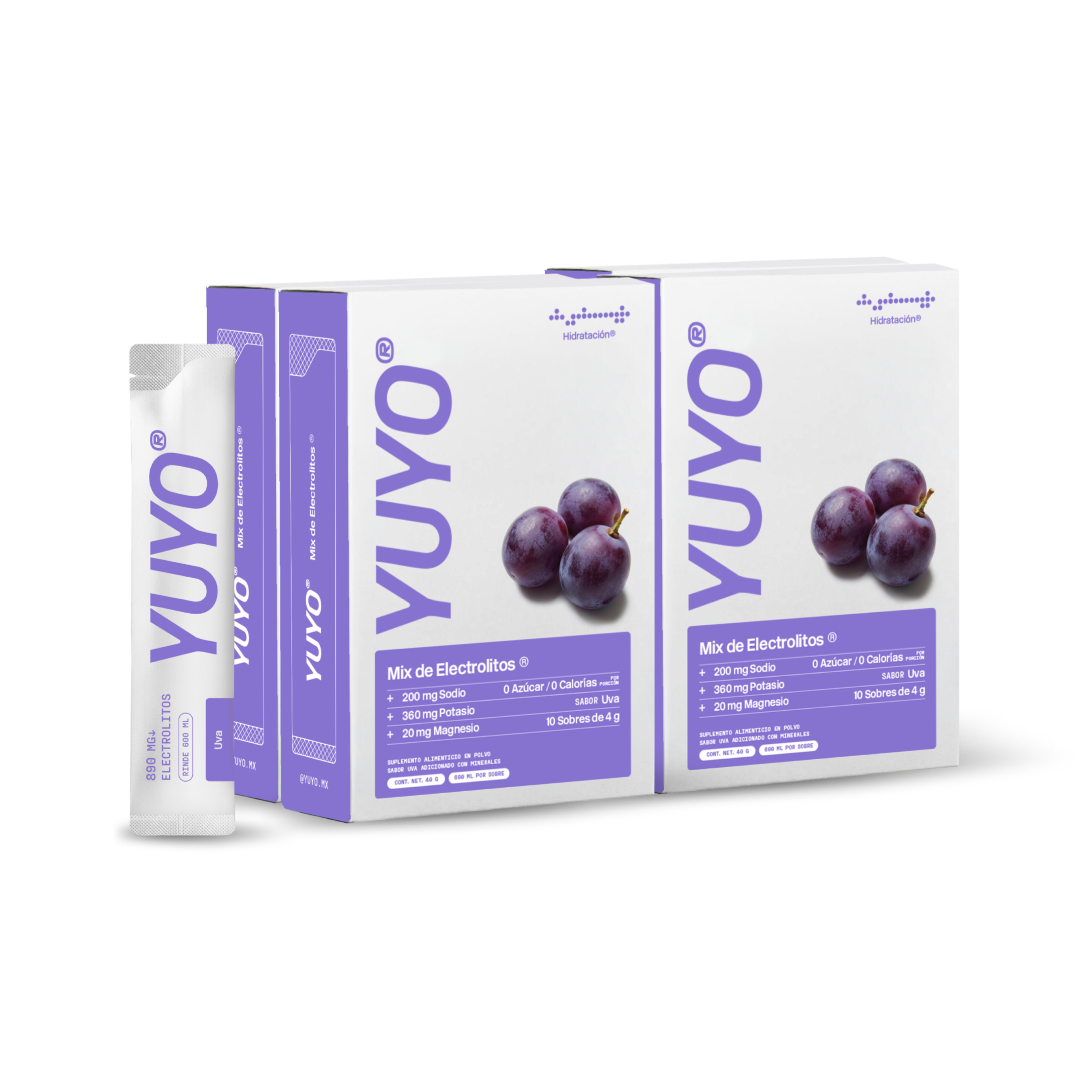 Mix de Electrolitos [4 pack] Uva – YUYO
